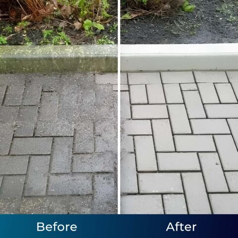 Jetterix customer cleaning outdoors